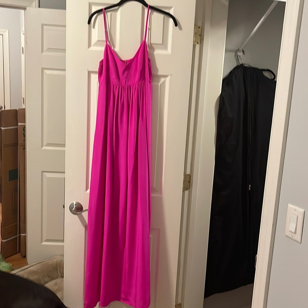 Amanda Uprichard Fuchsia Maxi Dress